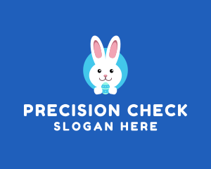 Cute Easter Bunny  logo design