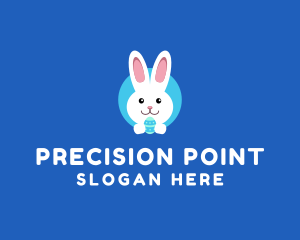 Cute Easter Bunny  logo design