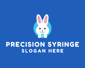 Cute Easter Bunny  logo design