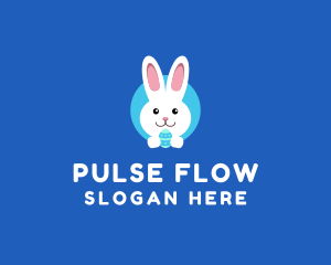 Cute Easter Bunny  logo design