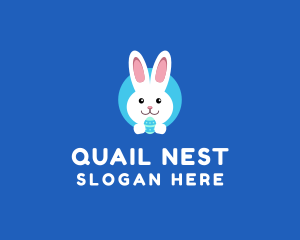 Cute Easter Bunny  logo design