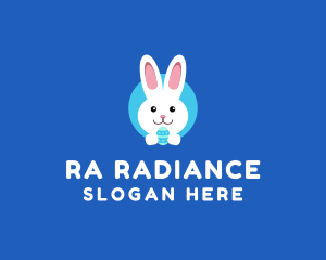 Cute Easter Bunny  logo design