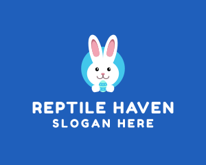 Cute Easter Bunny  logo design