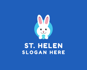 Cute Easter Bunny  logo design