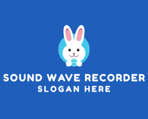 Cute Easter Bunny  logo design