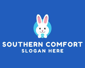 Cute Easter Bunny  logo design