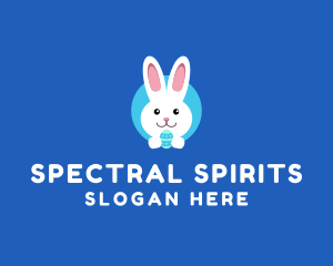 Cute Easter Bunny  logo design