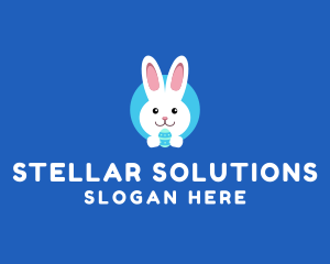 Cute Easter Bunny  logo design