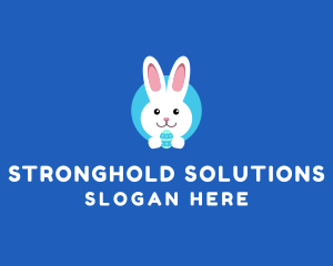 Cute Easter Bunny  logo design