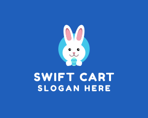 Cute Easter Bunny  logo design