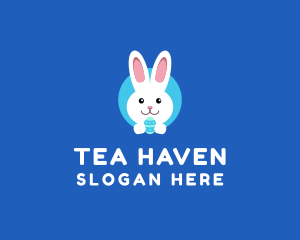 Cute Easter Bunny  logo design