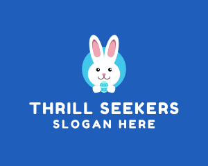 Cute Easter Bunny  logo design