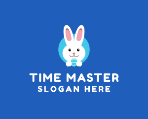 Cute Easter Bunny  logo design