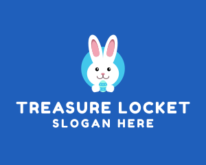 Cute Easter Bunny  logo design