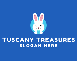 Cute Easter Bunny  logo design