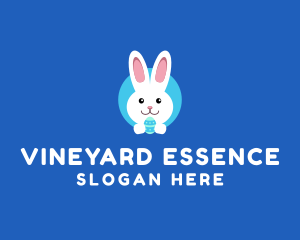 Cute Easter Bunny  logo design