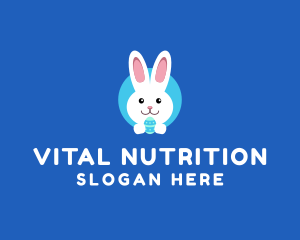 Cute Easter Bunny  logo design