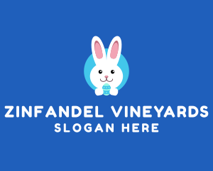 Cute Easter Bunny  logo design