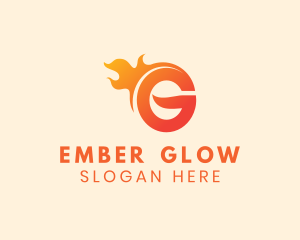 Ember - Fire Flame Element logo design