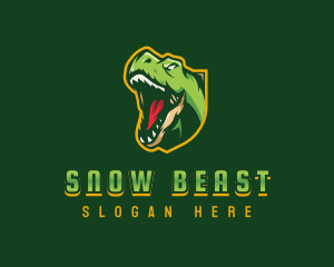 Beast Dinosaur Jurassic logo design