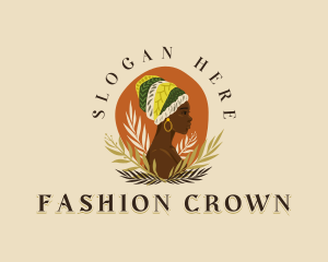 Turban African Fashion logo design