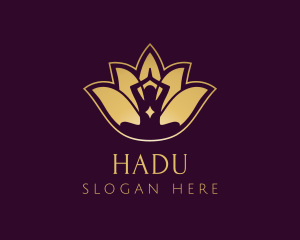 Brand - Golden Lotus Yoga logo design