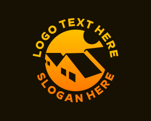Negative Space - Housing Residence Badge logo design