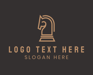 Strategy - Horse Chess Strategy logo design
