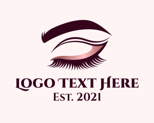 Cosmetic Tattoo - Beauty Eyelashes Lashes logo design