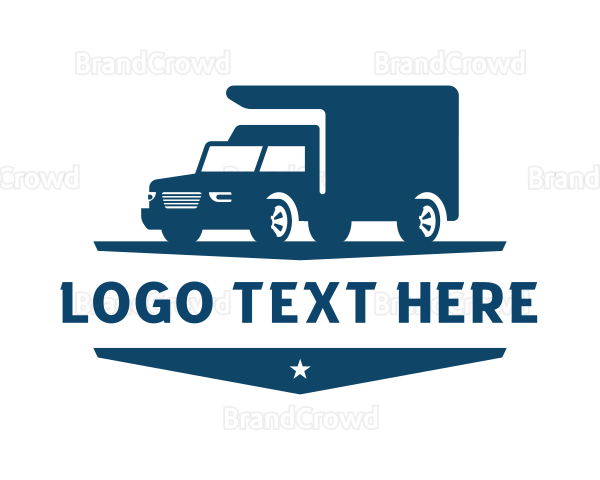 Express Delivery Van Truck Logo