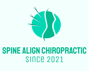 Green Spine Acupuncture  logo design