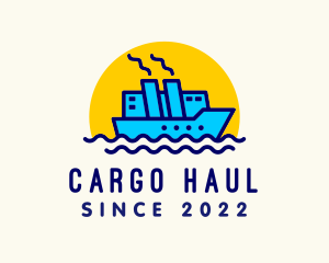 Cargo Ship Travel logo design