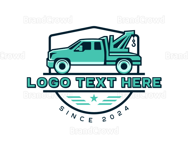 Tow Truck Transport Logo