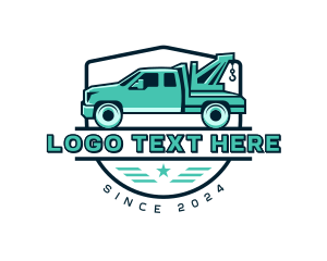 Towing - Tow Truck Transport logo design