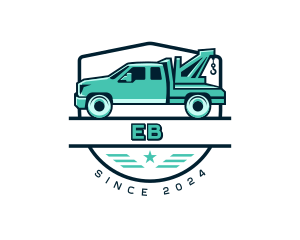 Tow Truck Transport Logo