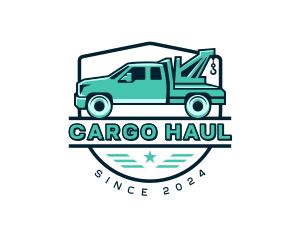 Tow Truck Transport logo design