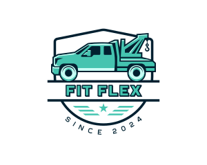 Freight - Tow Truck Transport logo design