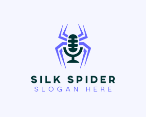 Spider Entertainment Podcaster logo design