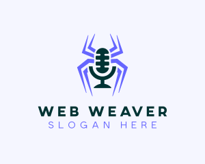 Spider Entertainment Podcaster logo design