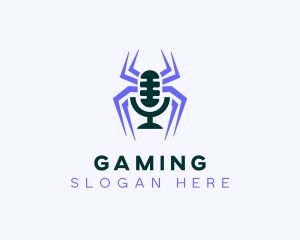 Podcast - Spider Entertainment Podcaster logo design