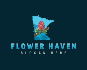 Minnesota Nature Flower logo design