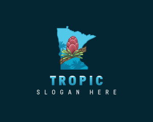 Minnesota Nature Flower logo design