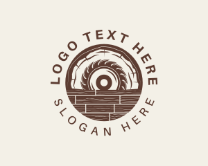 Logging - Wood Cutter Carpentry logo design