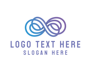 Typography - Gradient Generic Ampersand logo design