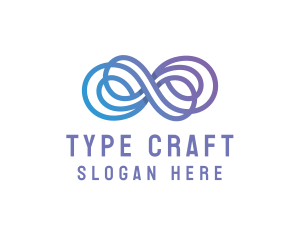 Type - Gradient Generic Ampersand logo design