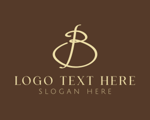 Vlog - Elegant Boutique Letter B logo design