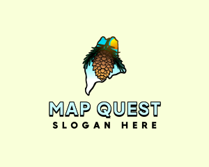 Maine State Pine Cone logo design