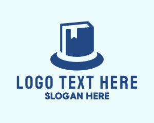 Book Club - Blue Hat Book logo design