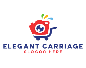 Carriage - Camera Shopping Cart logo design