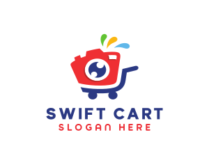 Camera Shopping Cart logo design